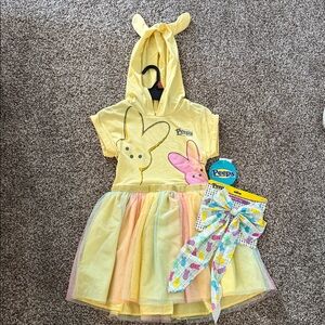 Peeps Yellow Bunny Kids Costume with Tutu